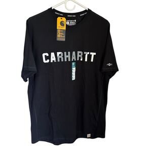 Carhartt Force Men's Short Sleeve Relaxed Fit Midweight Block Logo T-Shirt Sz M